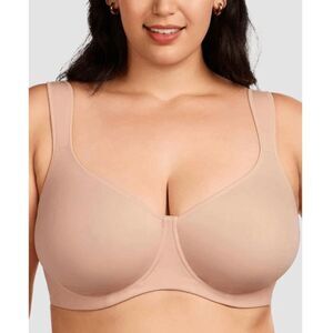 NWT LilyLove Soft Plus Size Full Coverage Unlined Minimizer Bra- 40DD